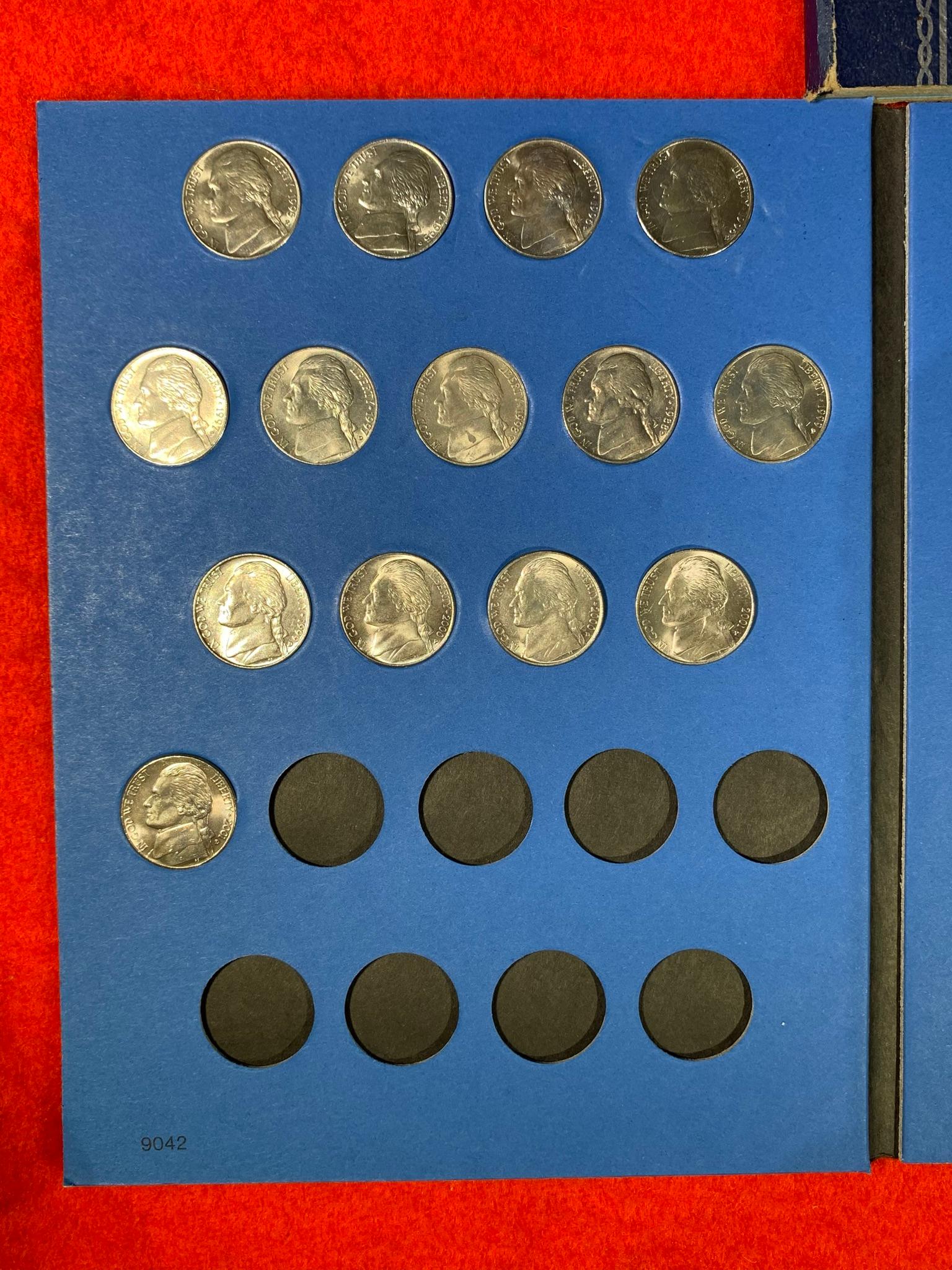 3 Coin Folders of Nickels Collection Books
