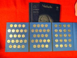 3 Coin Folders of Nickels Collection Books