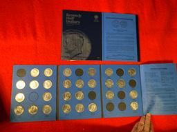 2 Coin Folders of Kennedy Half Dollars