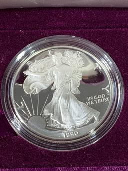 3 American Eagle One Ounce Proof Silver Bullion Coins