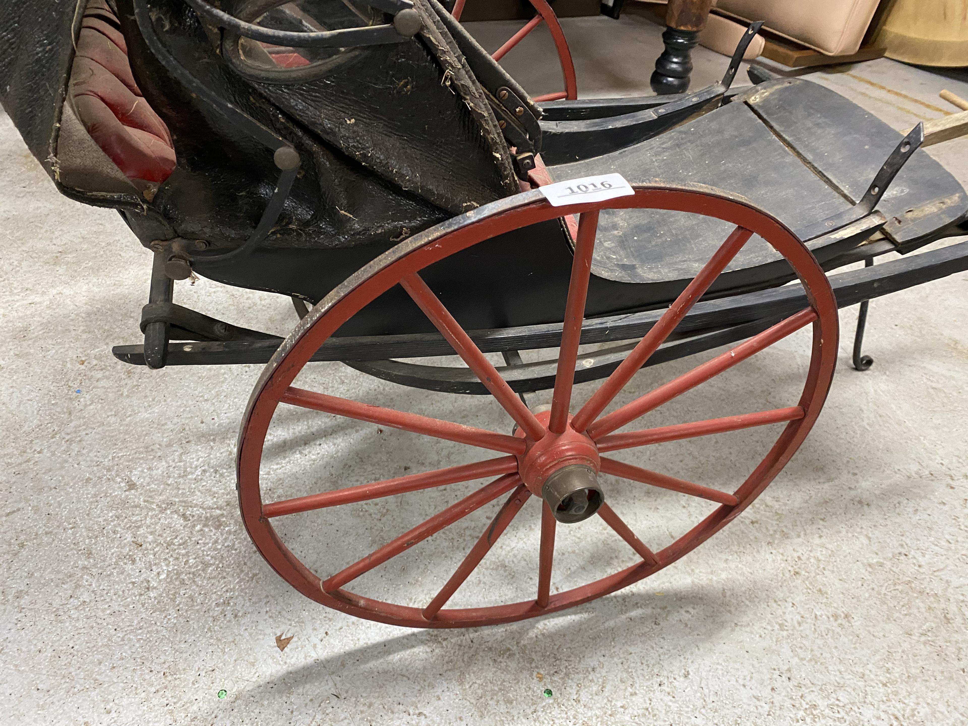 Unusual Antique Goat or Pony Drawer baby Carriage or Wagon