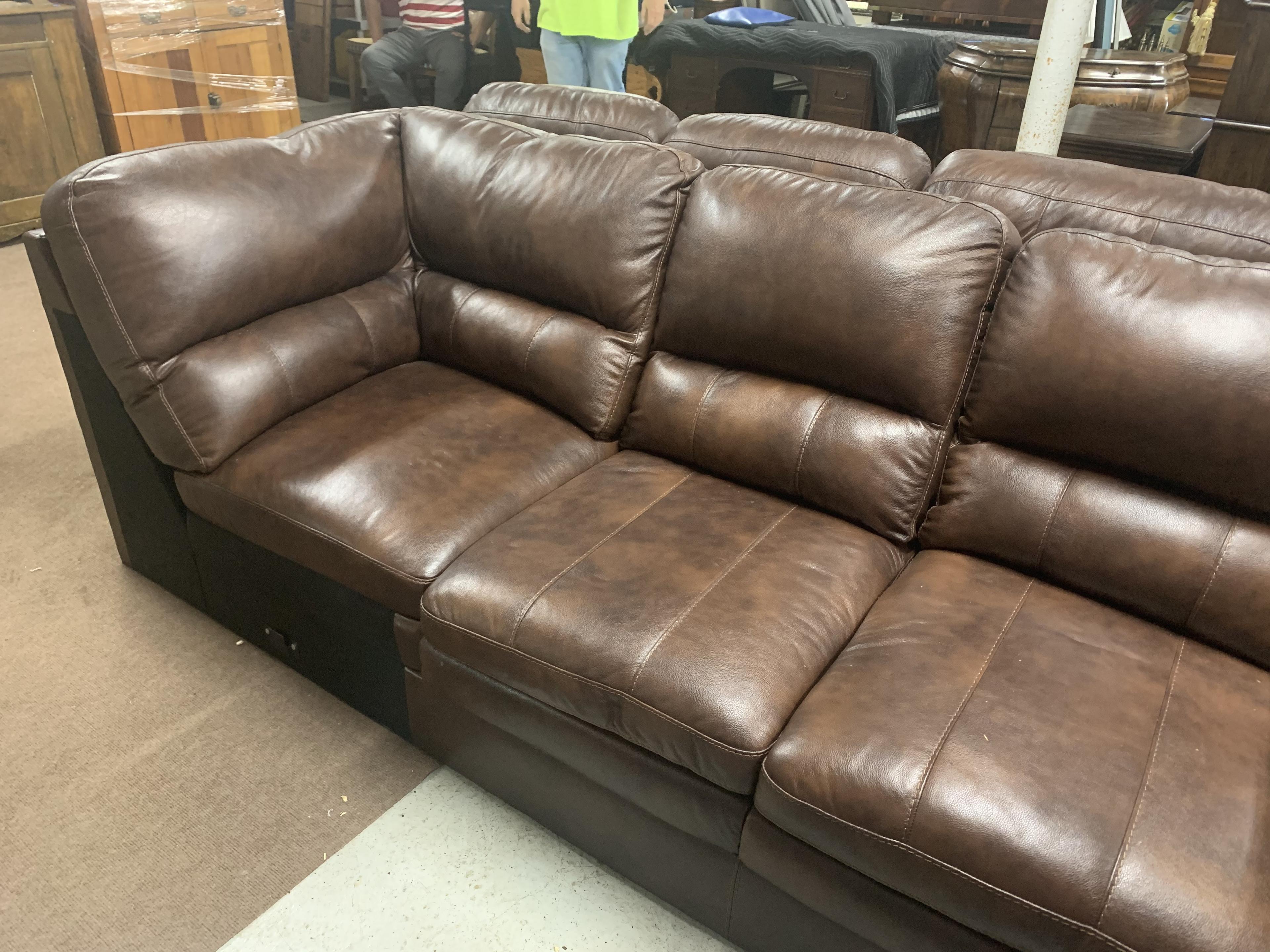 Nice Leather Sectional Sofa