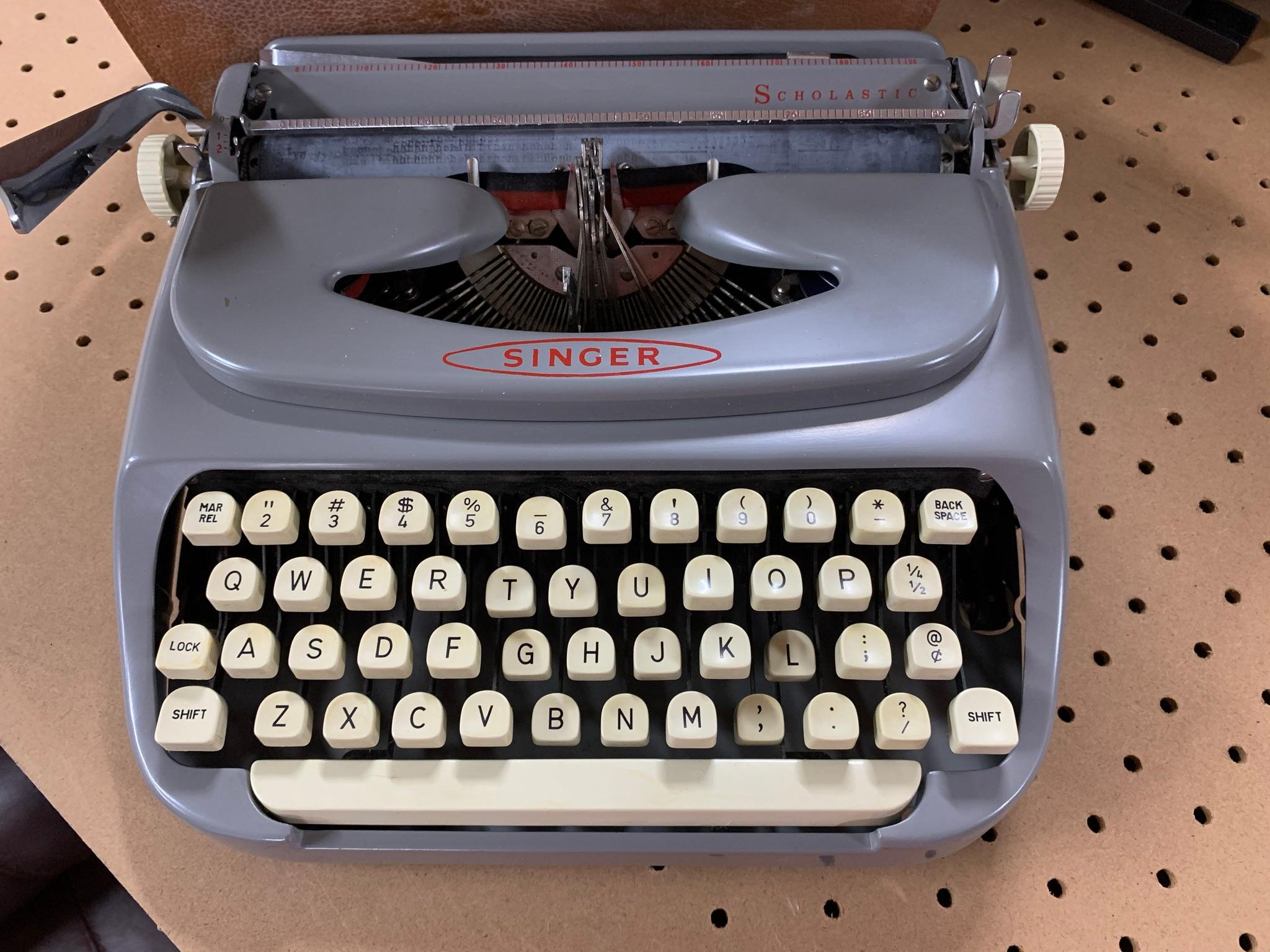 Singer Portable Typewriter with Case