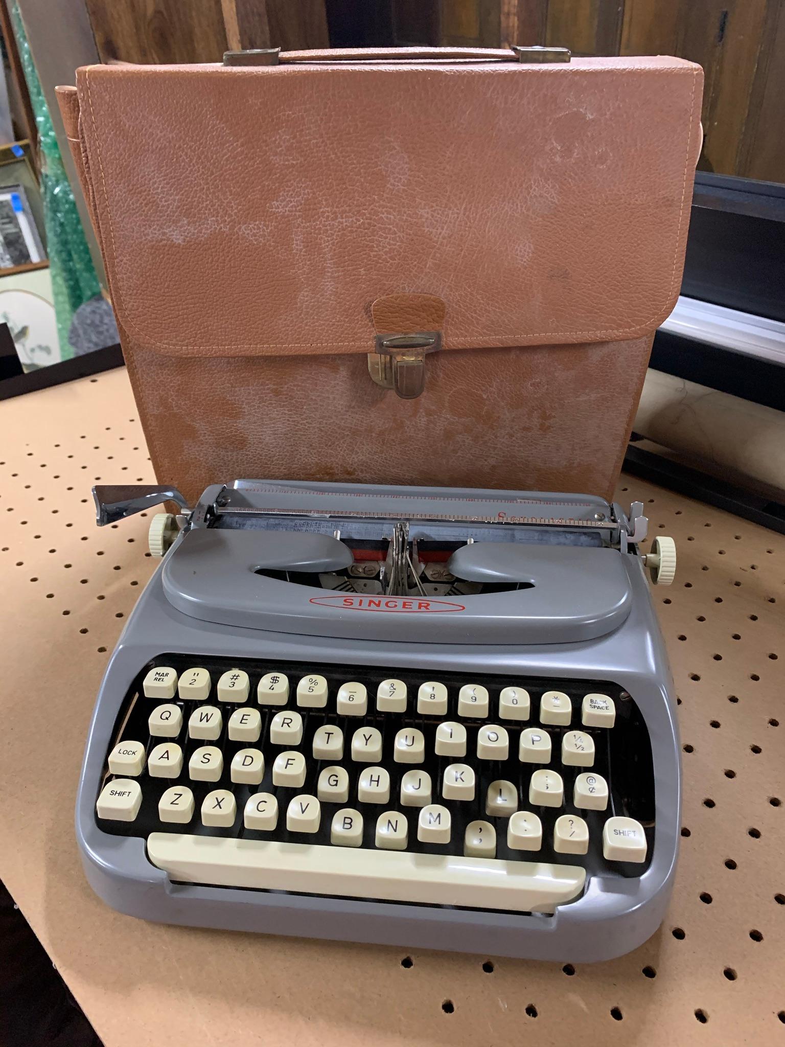 Singer Portable Typewriter with Case