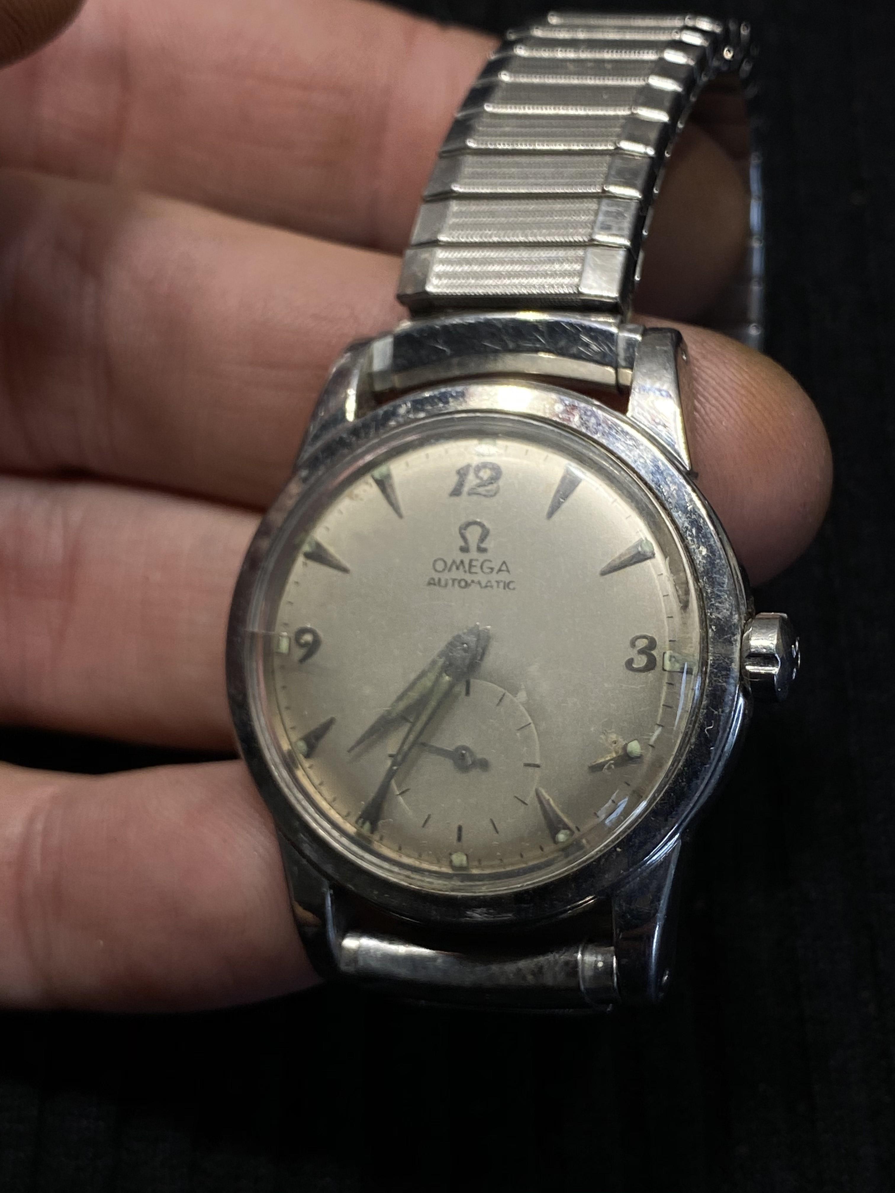 Vintage Omega Automatic Watch in Stainless Steel Case
