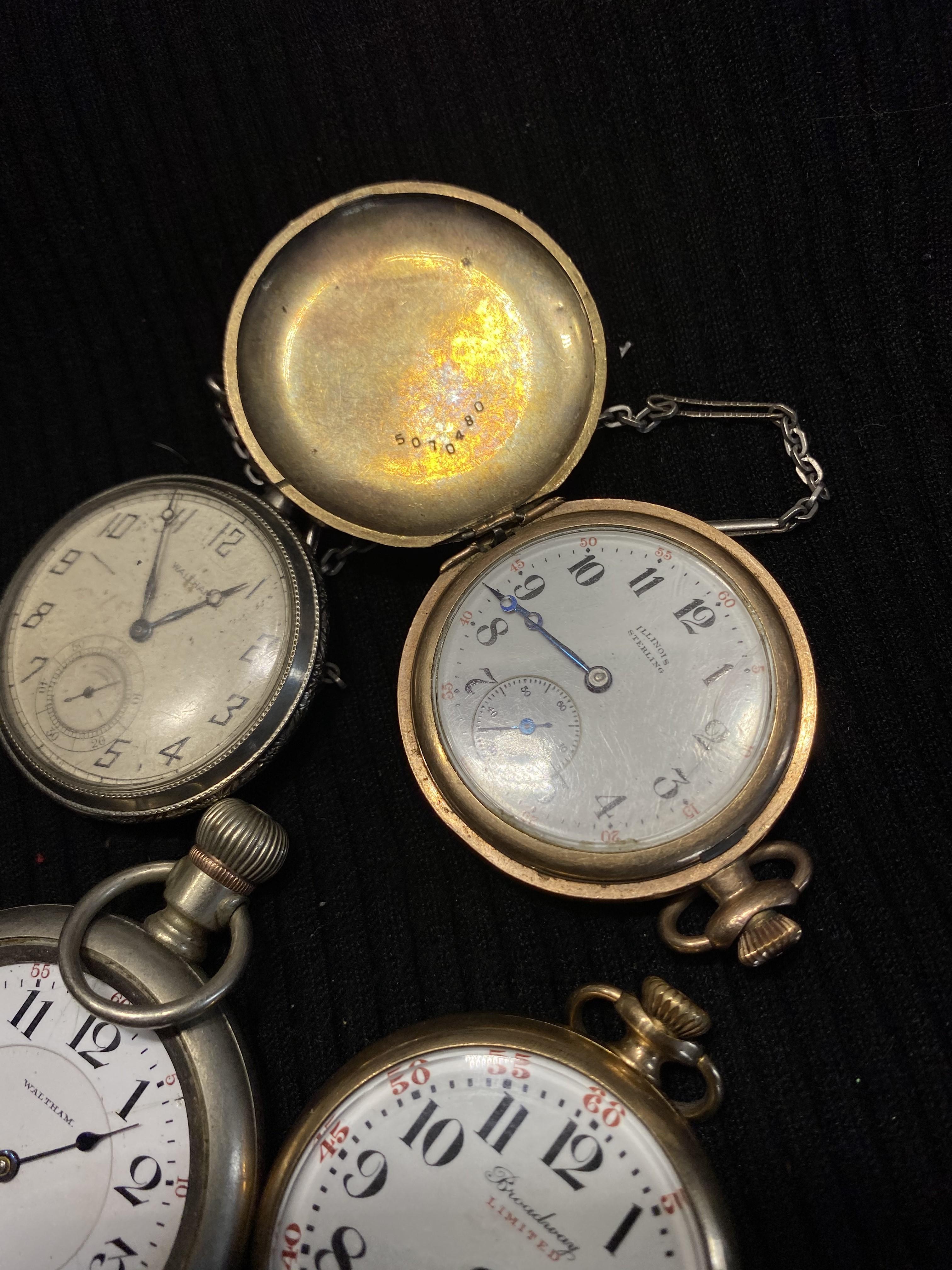 Group lot of antique pocket watches