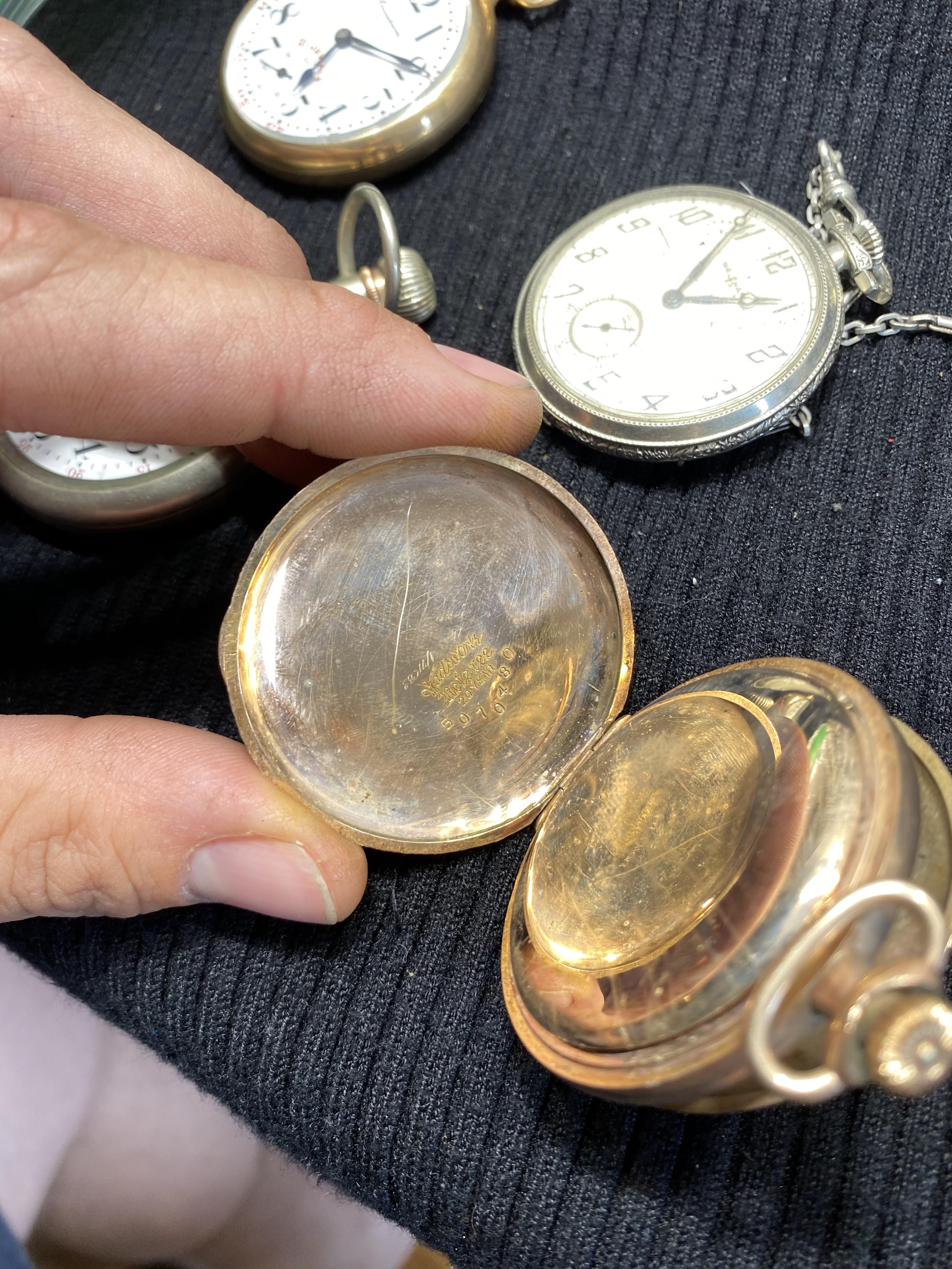 Group lot of antique pocket watches