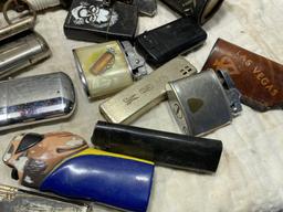 Group lot of assorted vintage lighters