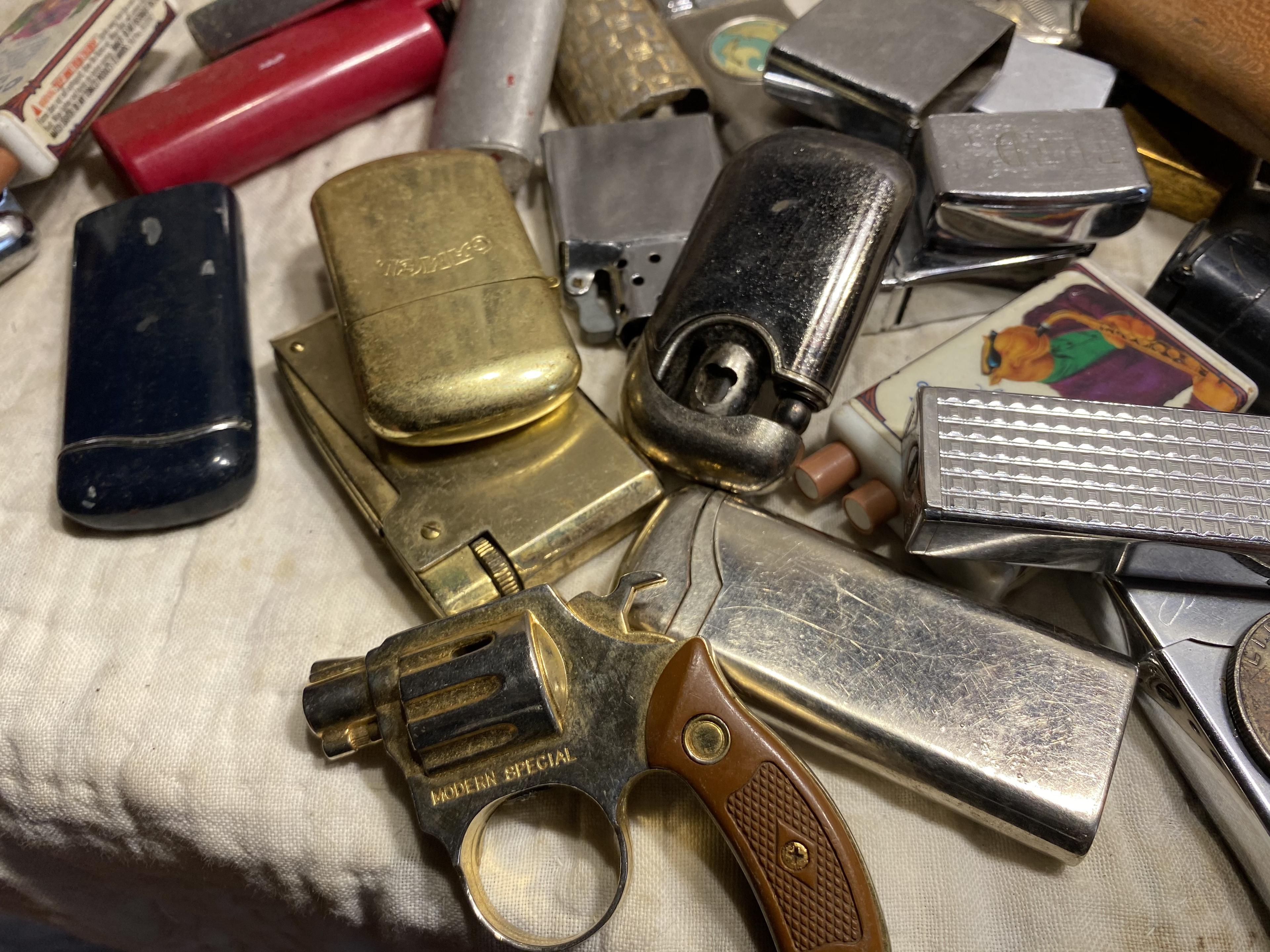 Group lot of assorted vintage lighters