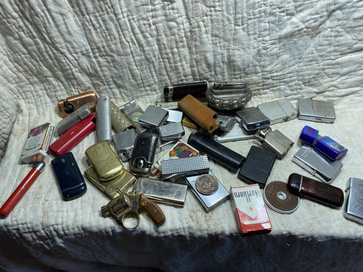 Group lot of assorted vintage lighters