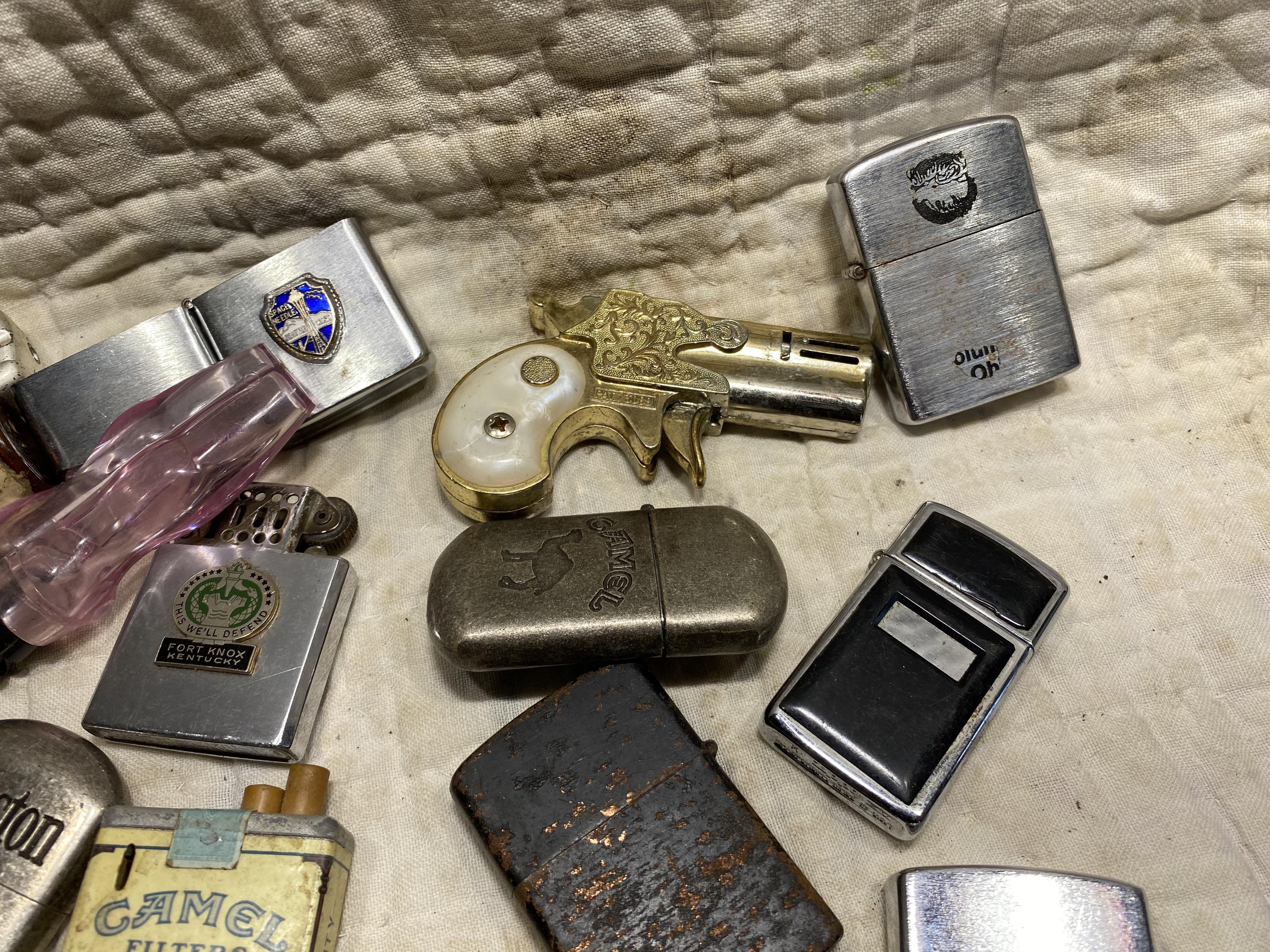 Group lot of assorted vintage lighters