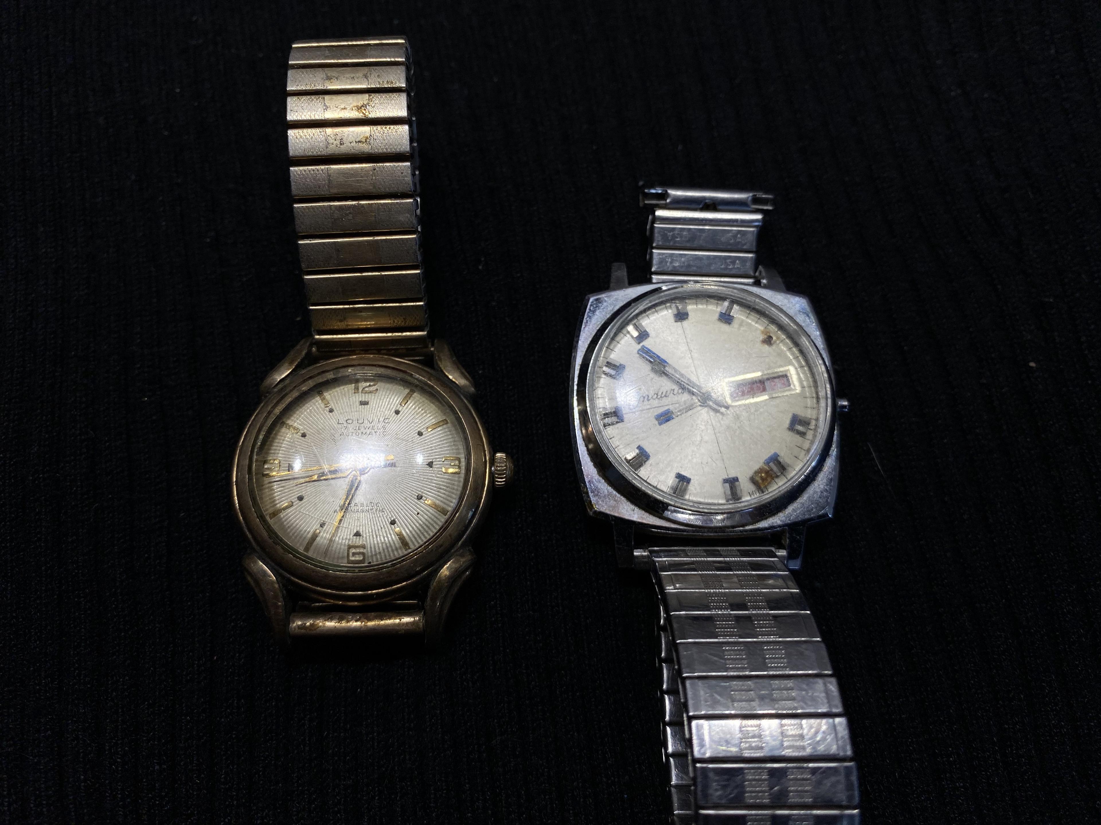 2 Vintage Watches including Endura and Louvic