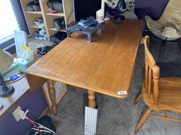 Vintage Drop Leaf Table and Chair