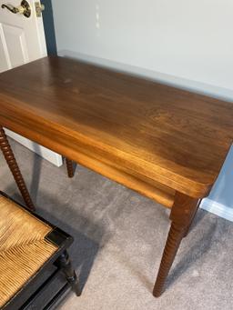 Antique Table with folding top PLUS chair