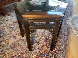 Octagonal Asian Style Lamp Table