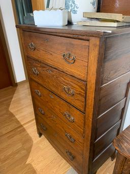 Antique Oak Dresser with backsplash