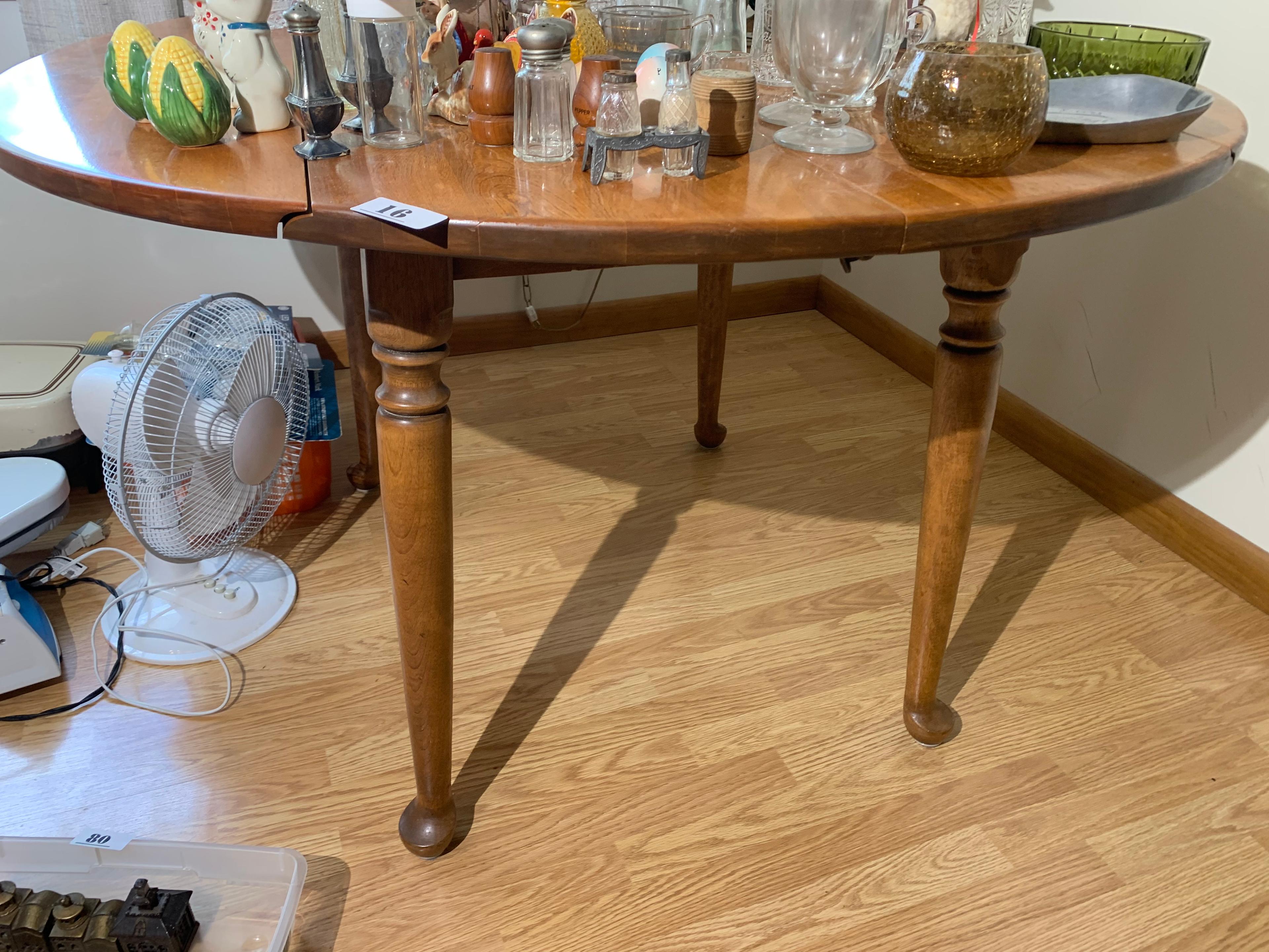 Antique Oak Drop Leaf Table