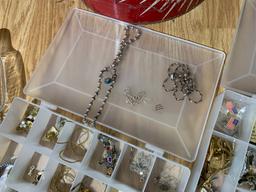 Costume Jewelry and more lot including Sterling Silver