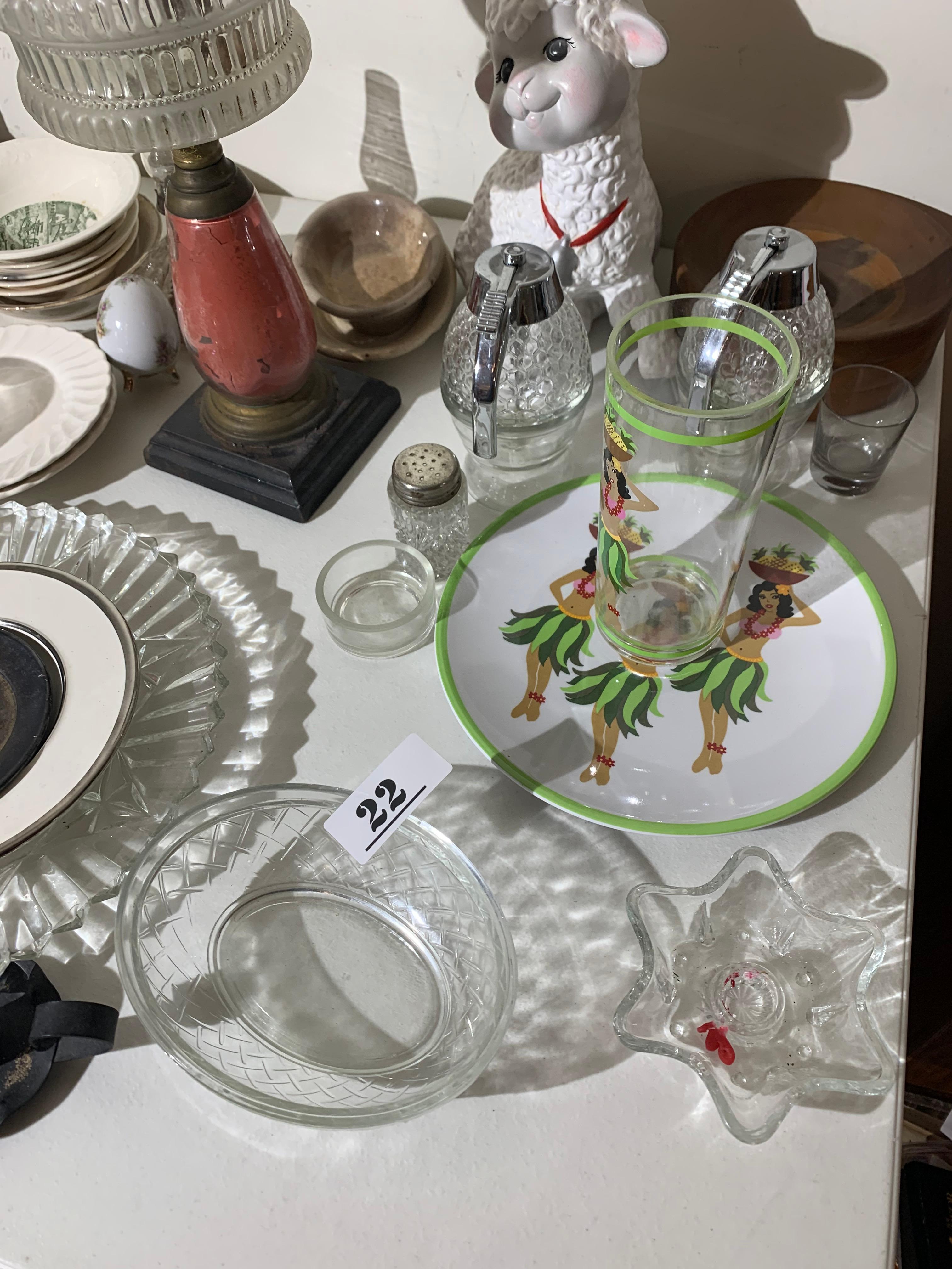 Antique lamp and more lot