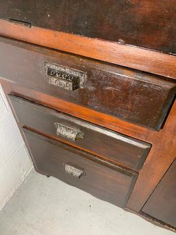 Signed Dated 1894 Secretary Desk