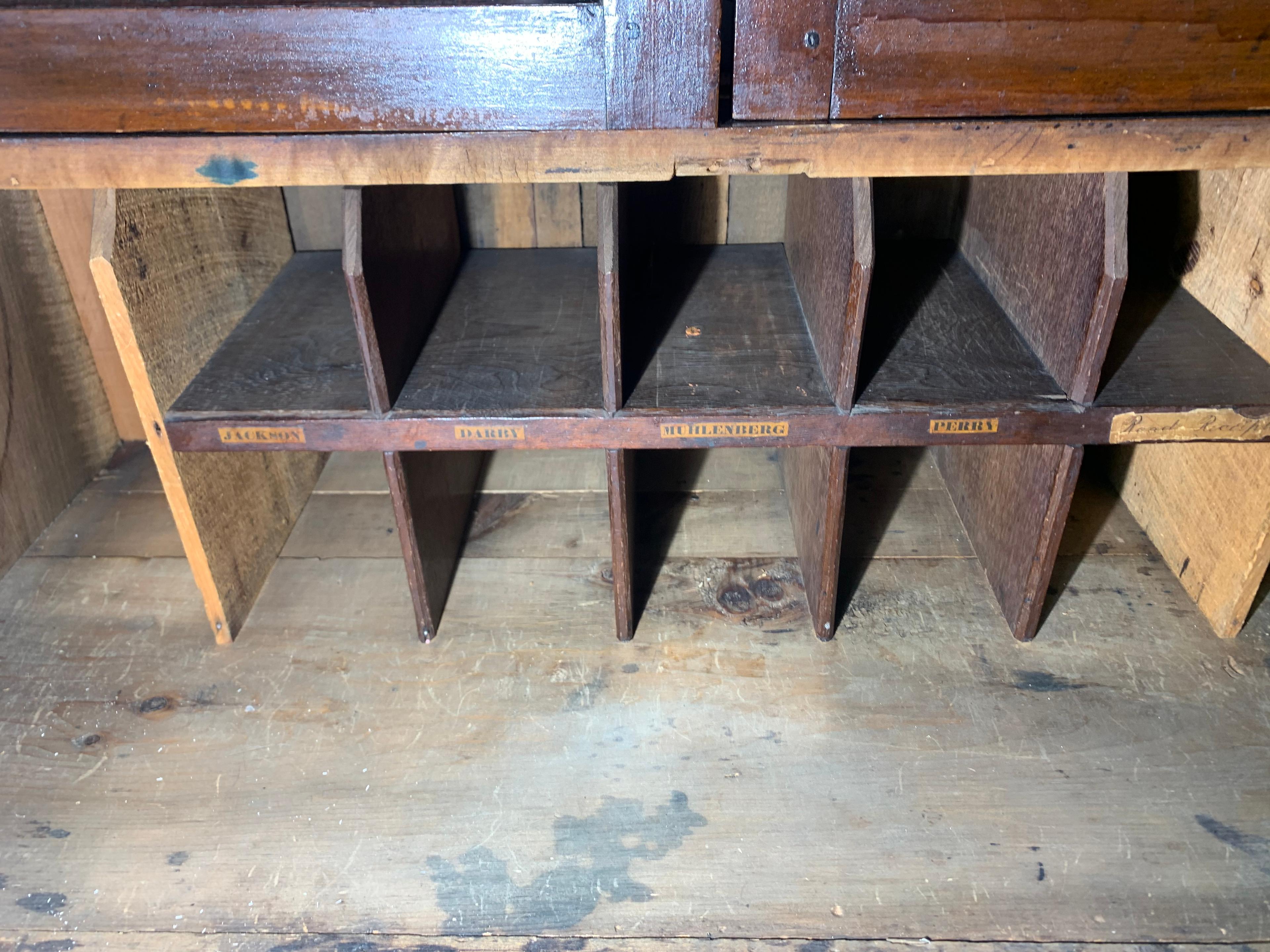 Signed Dated 1894 Secretary Desk