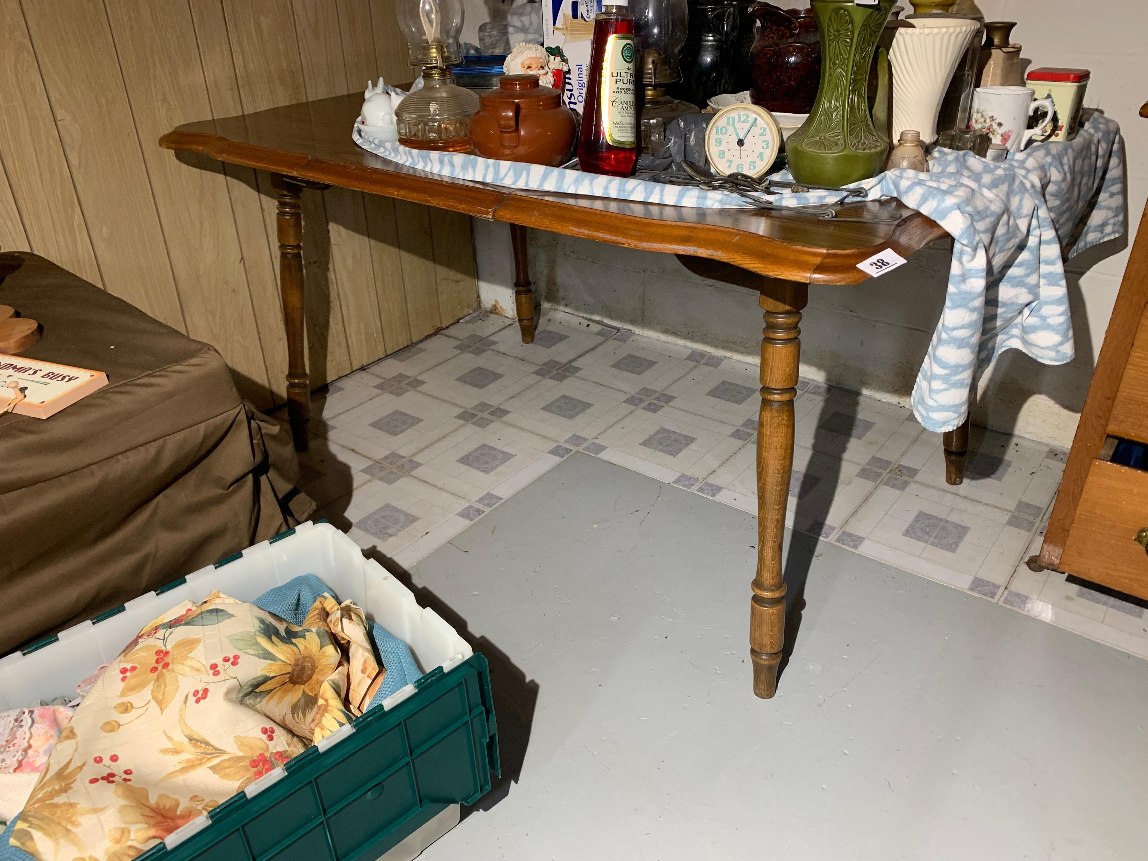 Vintage wooden kitchen table