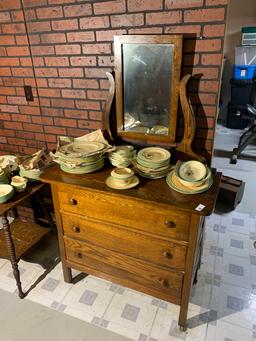 Antique Oak dresser with mirror