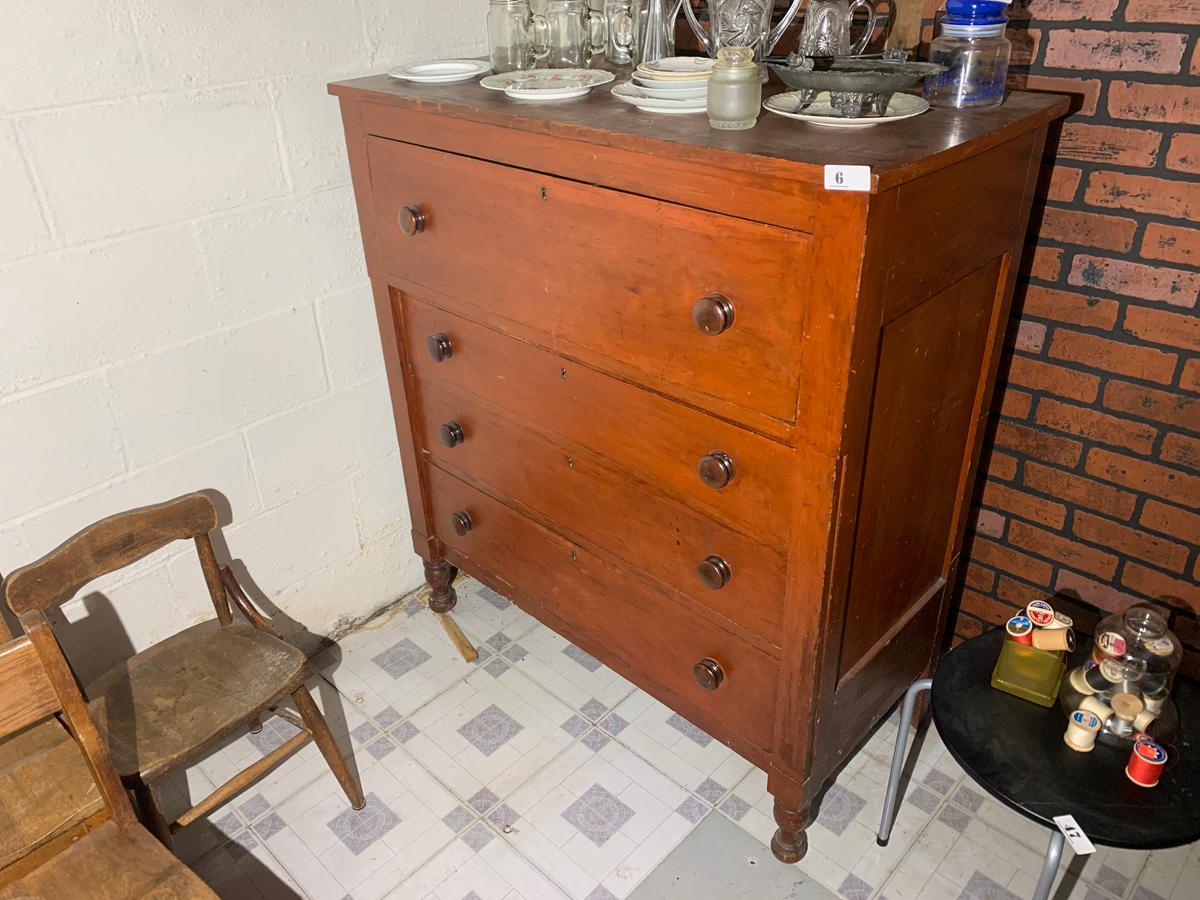 Antique Circleville Ohio Made Federal Era Dresser c. 1850