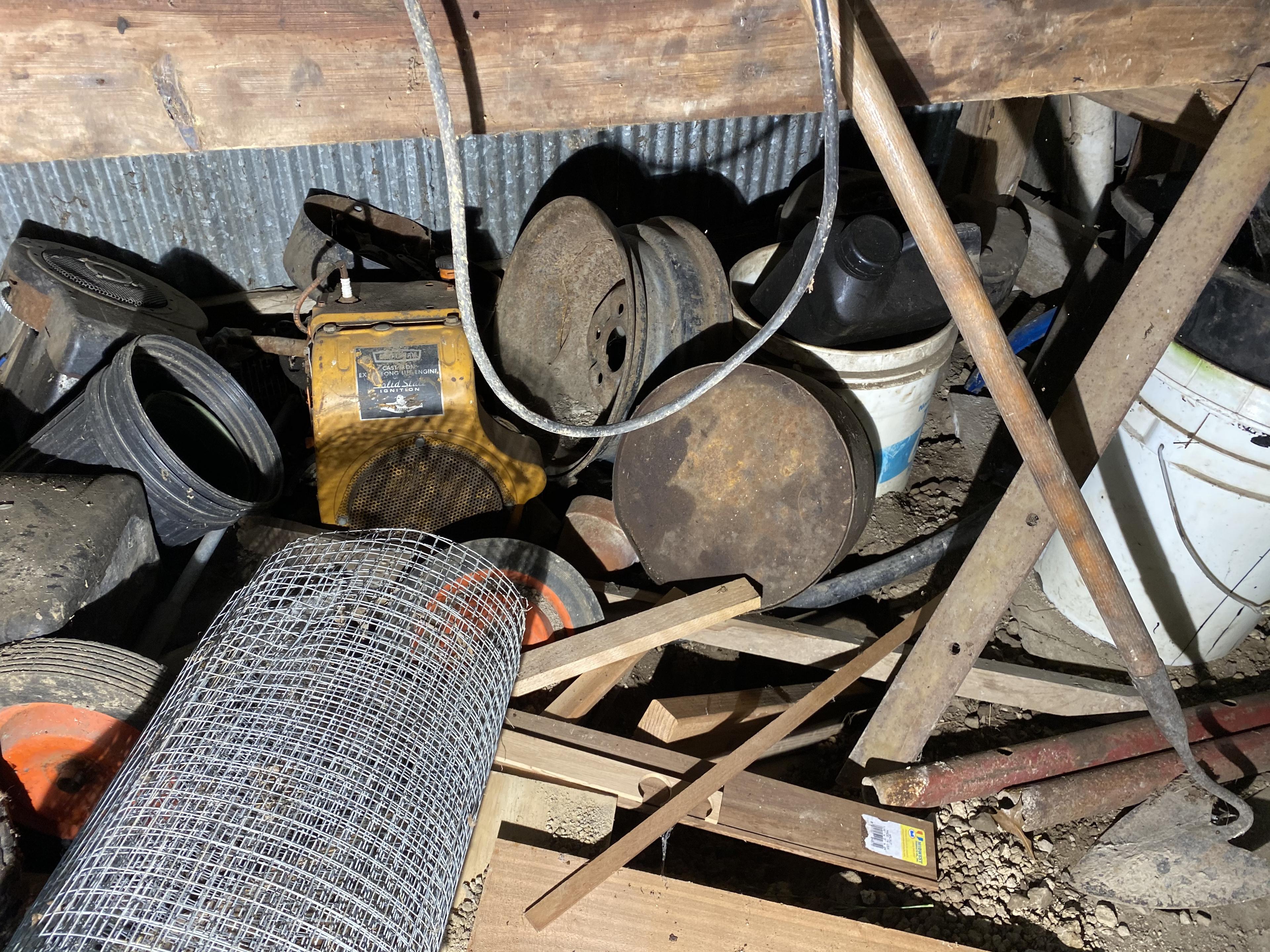 Large barn area clean out lot