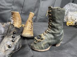 Group lot of Victorian Boots