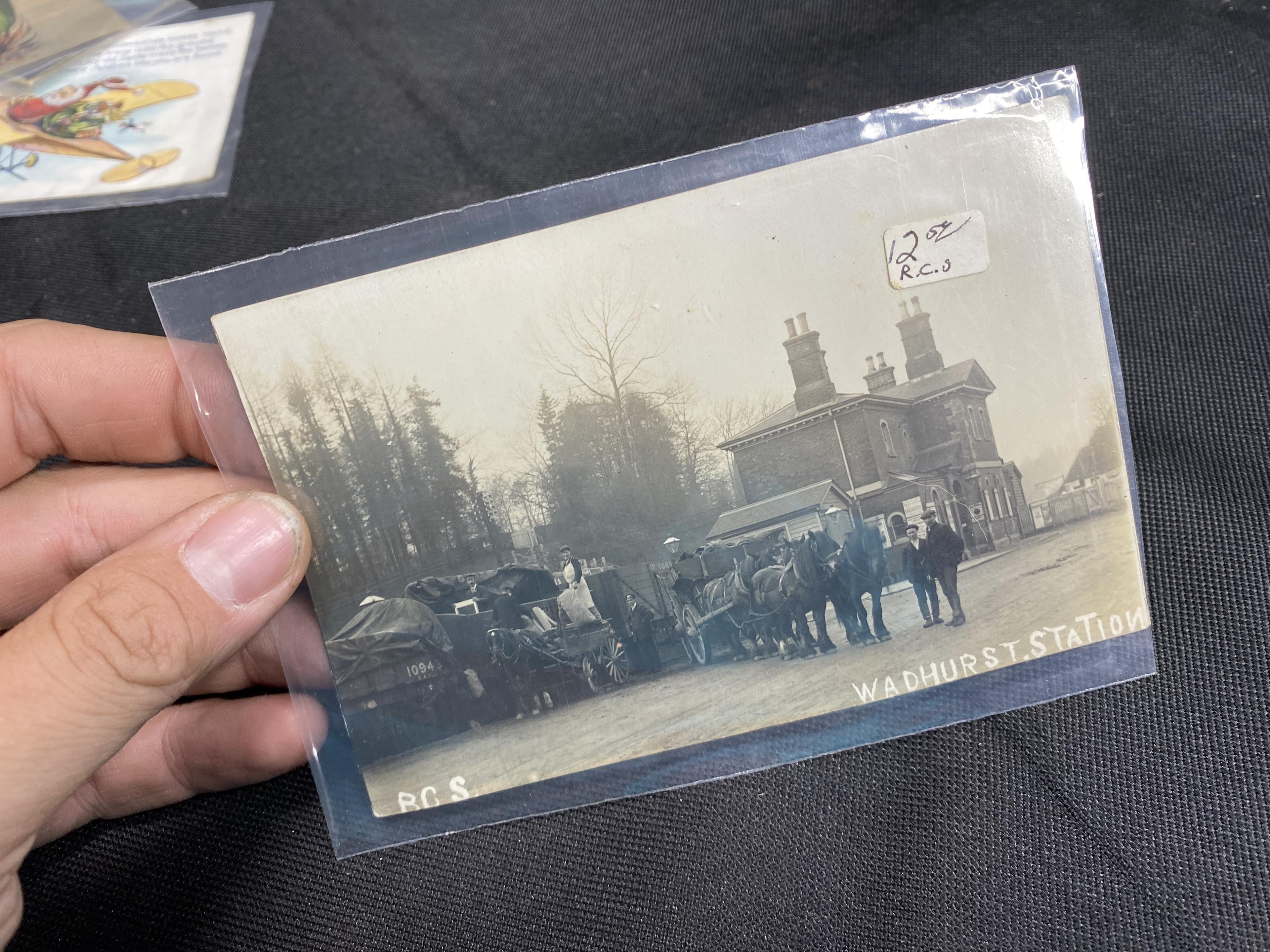 RPPC, advertising and Santa Claus postcards