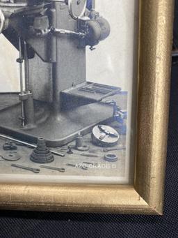 Two Antique Photos - Mill and Railroad office