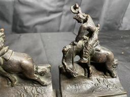 Pair of Rare Paul Herzel bookends