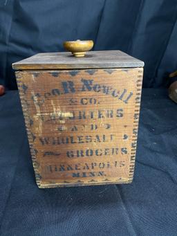 Antique Leopard Geo. R. Newell Pepper box