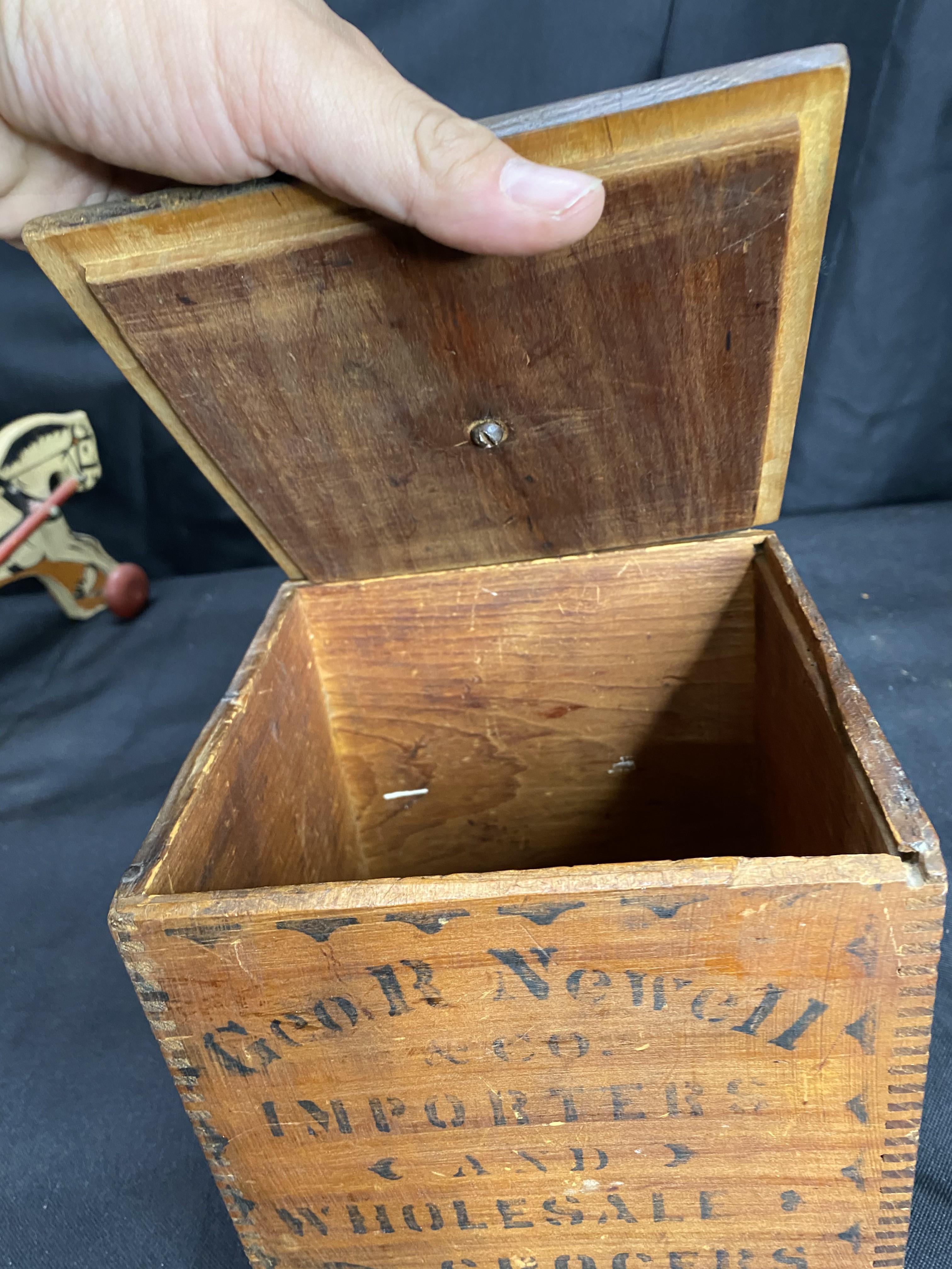 Antique Leopard Geo. R. Newell Pepper box