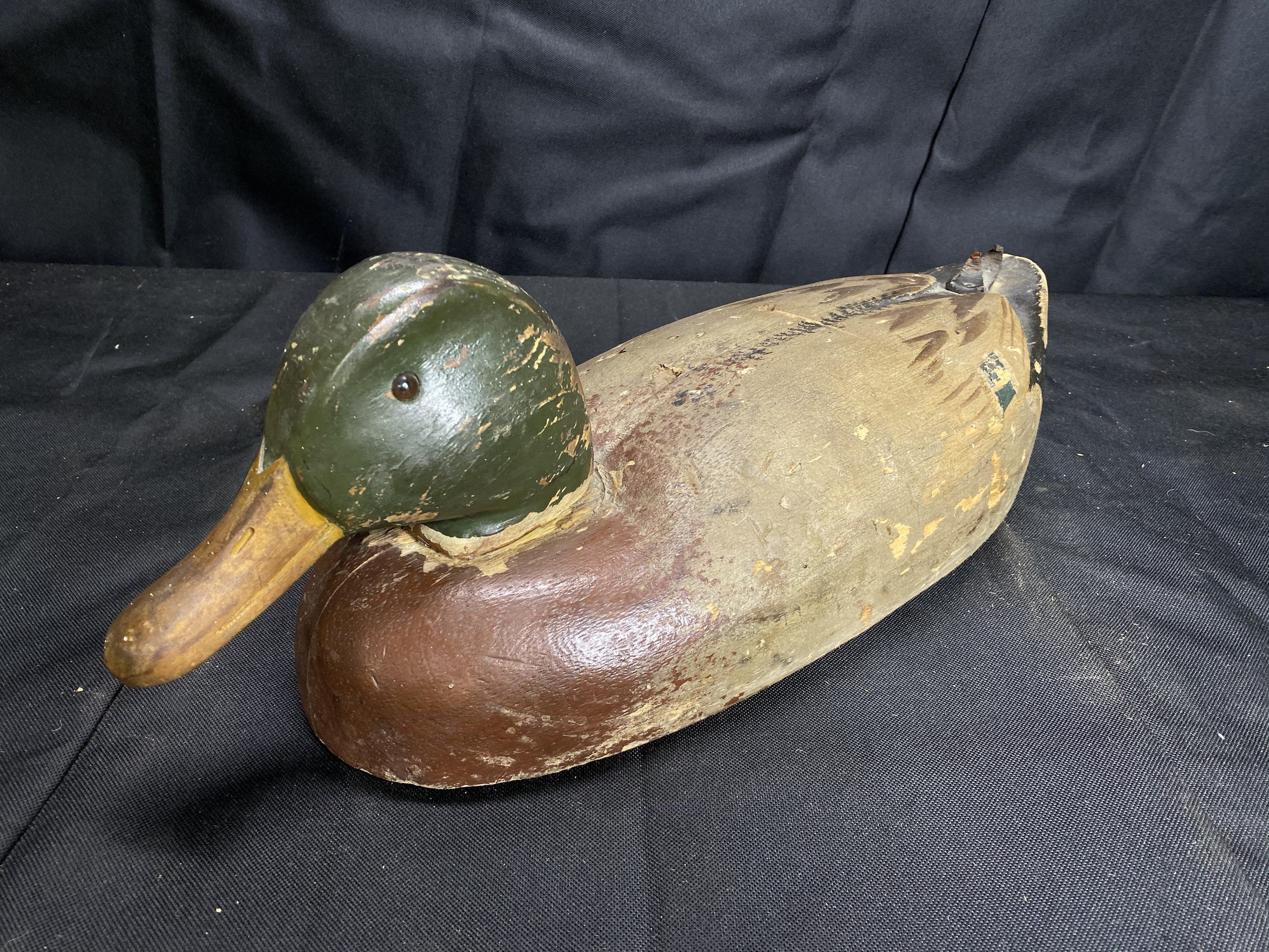 Antique wooden duck decoy