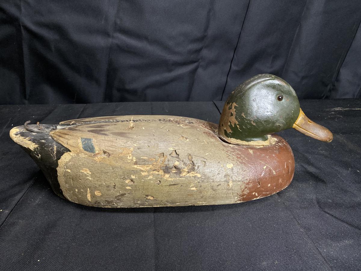 Antique wooden duck decoy