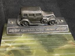 Antique Sheaffer's Chevrolet Motor Co Pen Rest
