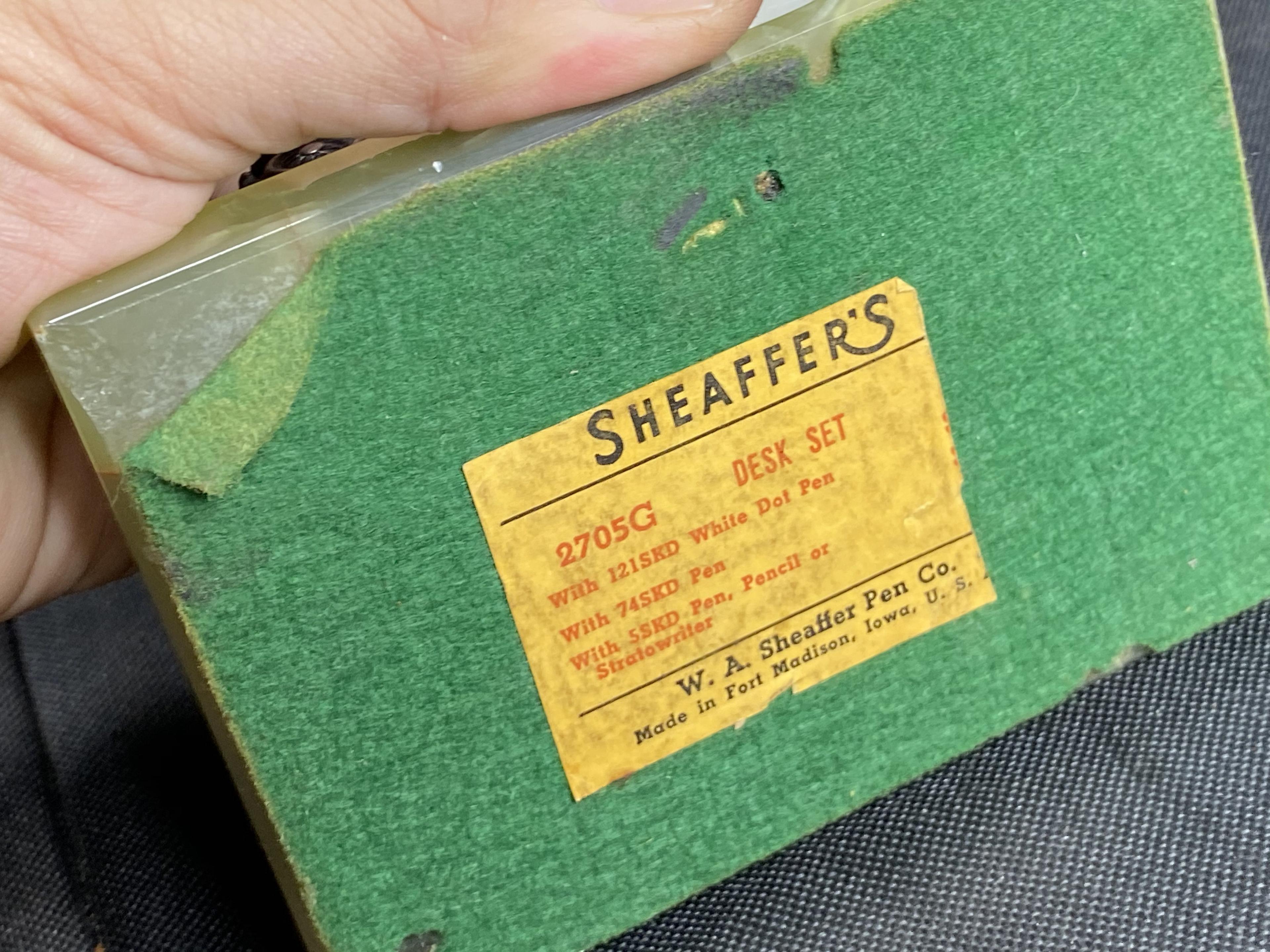 Antique Sheaffer's Chevrolet Motor Co Pen Rest