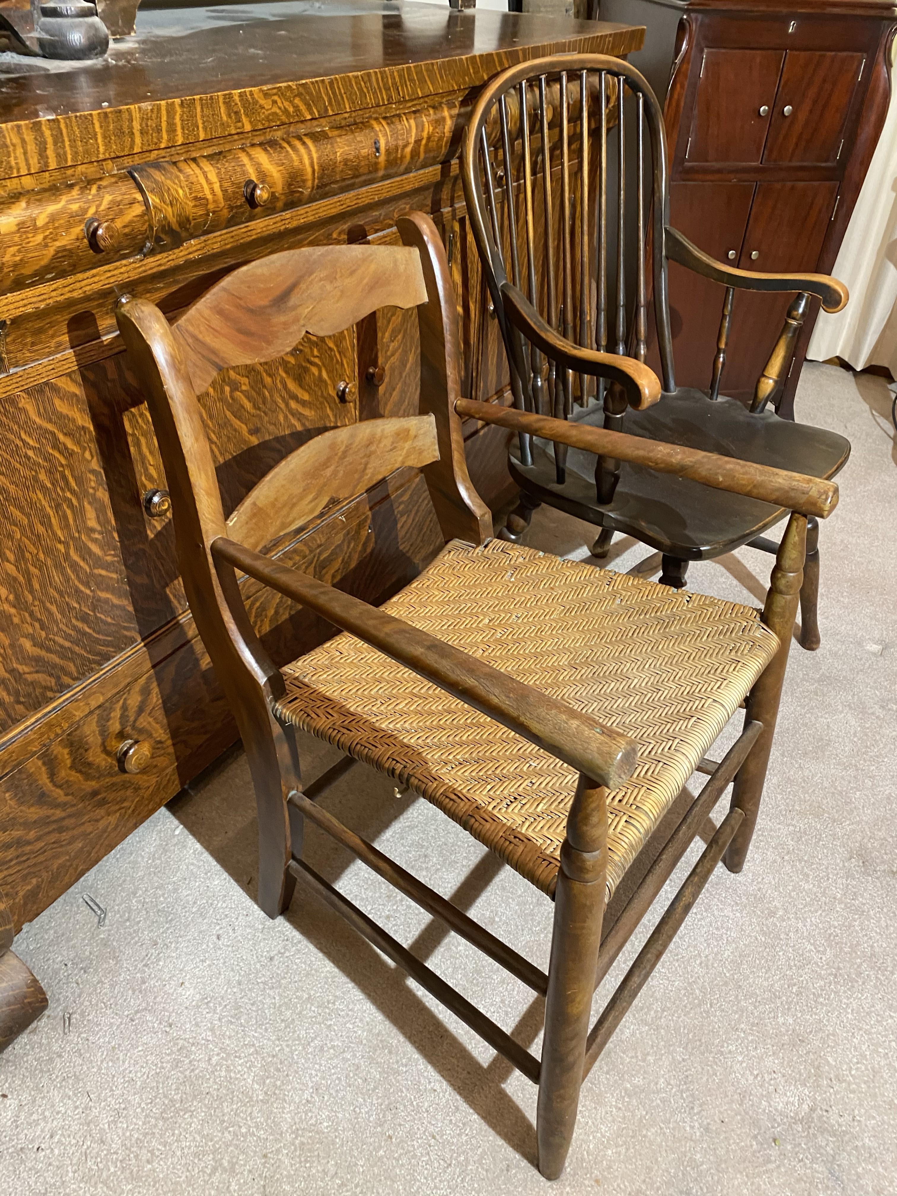 2 antique chairs