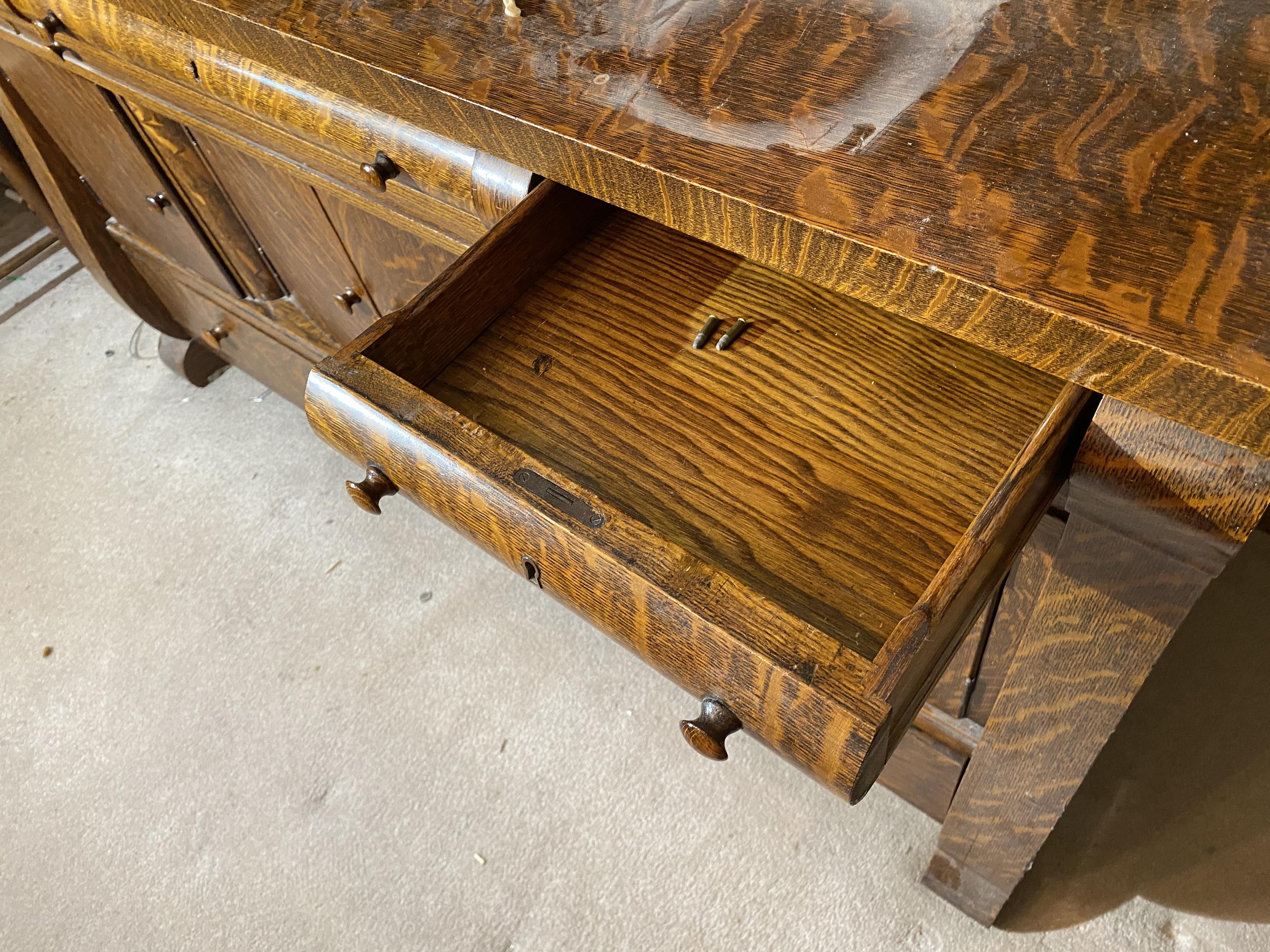 Large Antique Oak Buffet