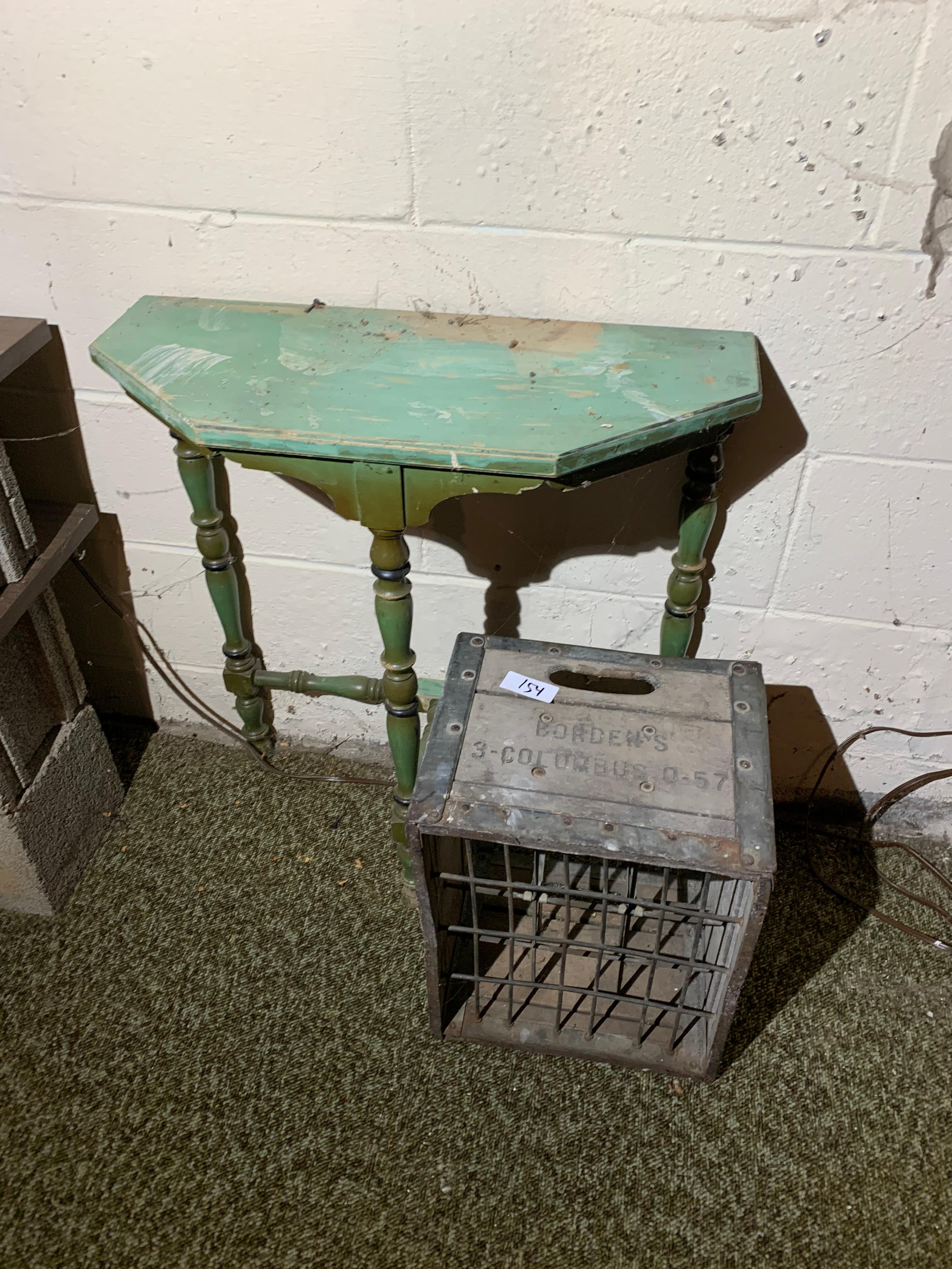 Antique Borden's Milk Crate PLUS