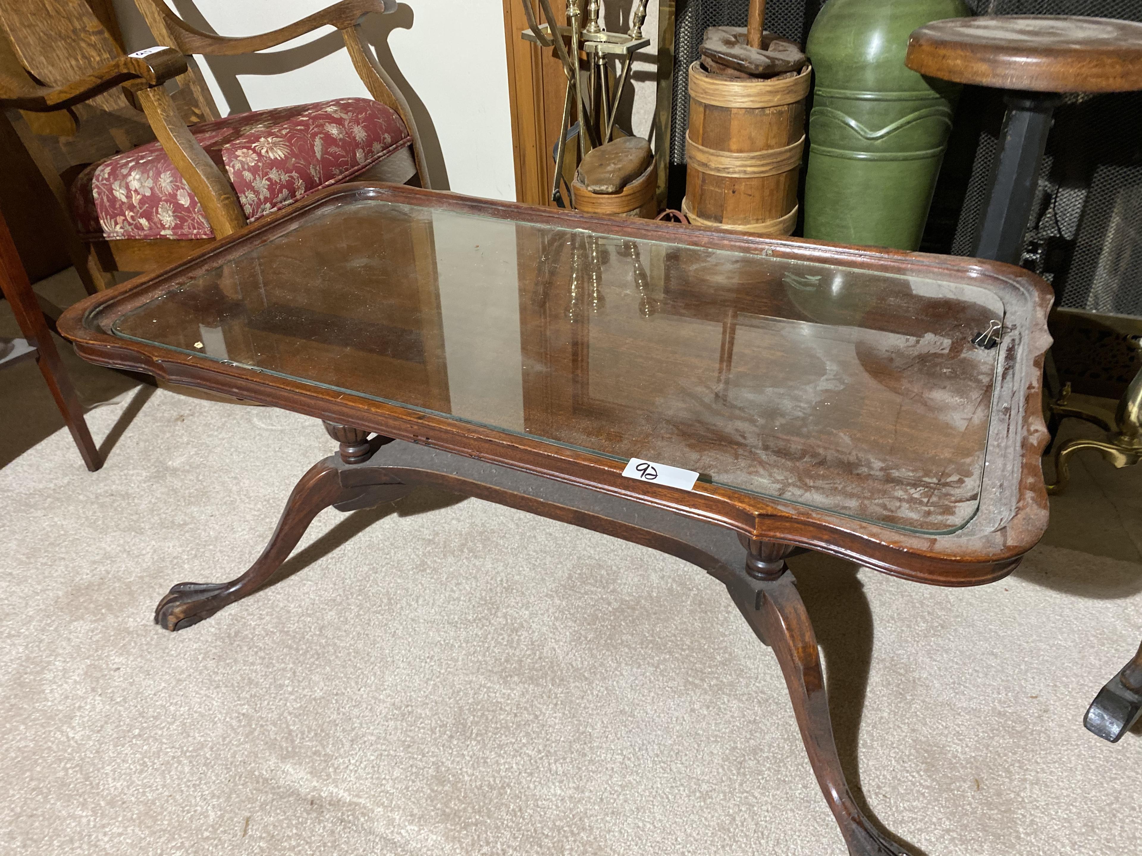 Vintage Paw Foot Coffee Table