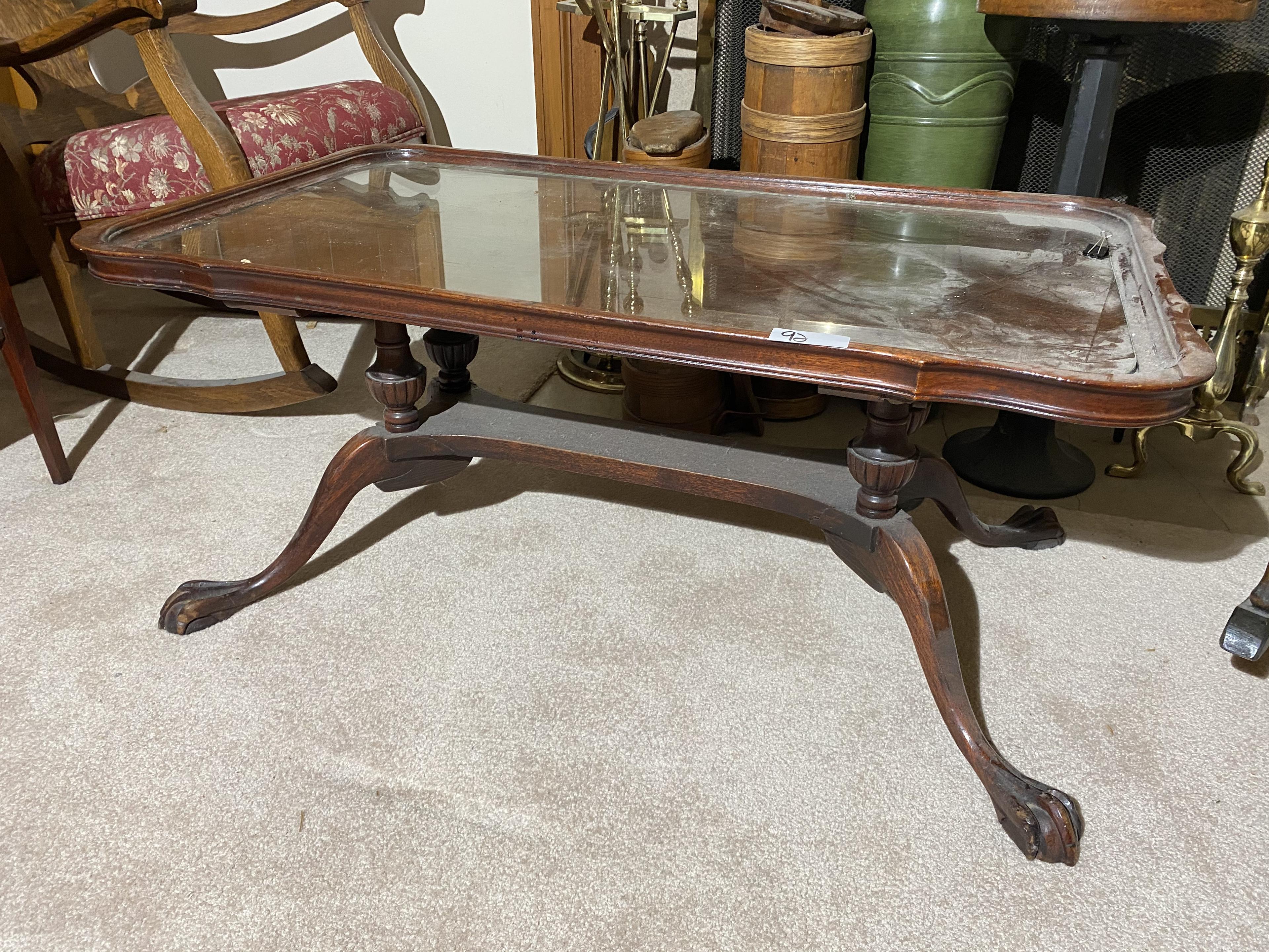 Vintage Paw Foot Coffee Table