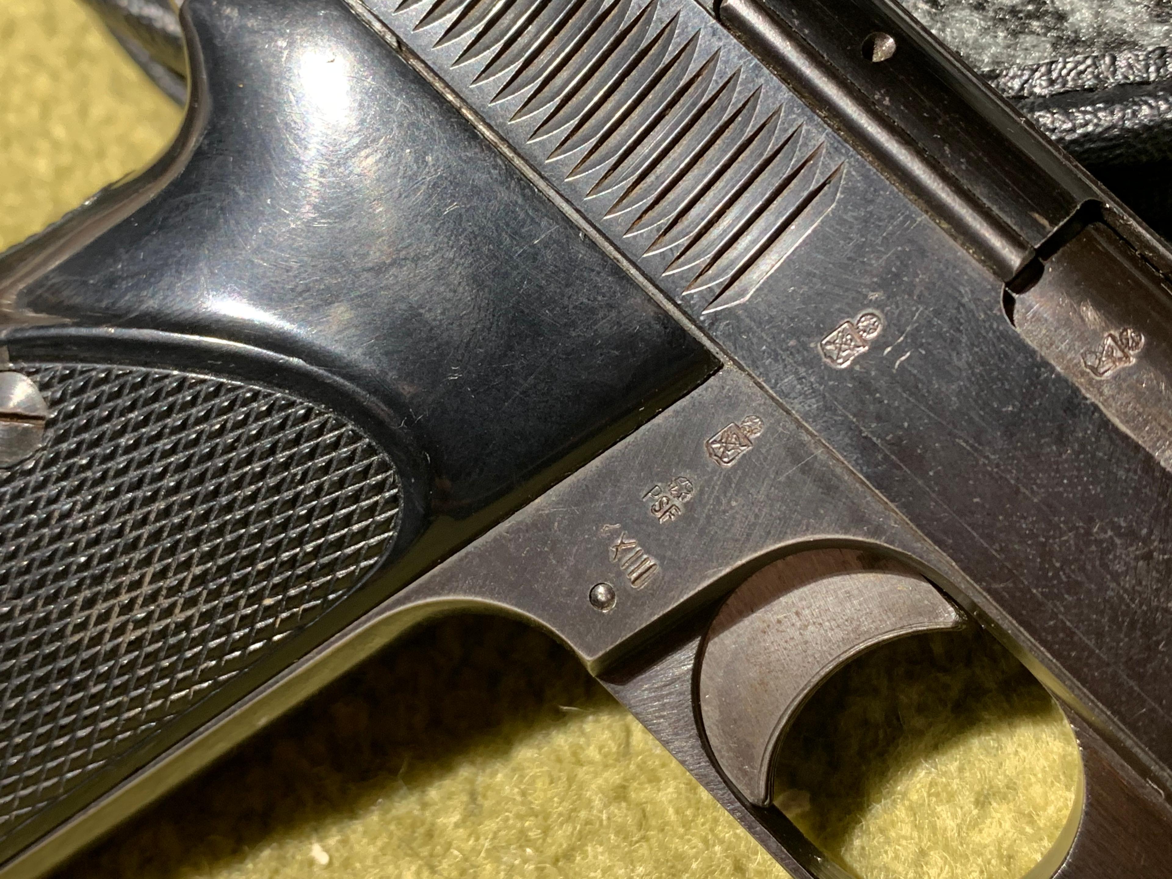 Vintage Italian Semi Auto Pistol