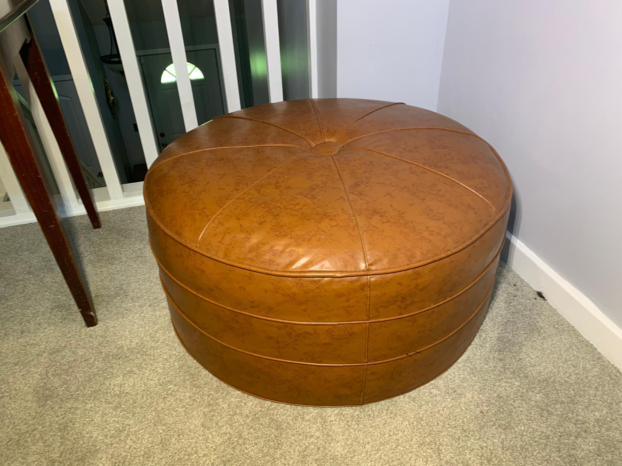 MCM Ottoman, Side Stand & Chair