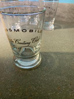 Vintage Oldsmobile Quarter Century Club 1961 Glasses