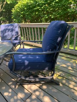 Beautiful Hampton Bay Patio Set with Fire Ring Table