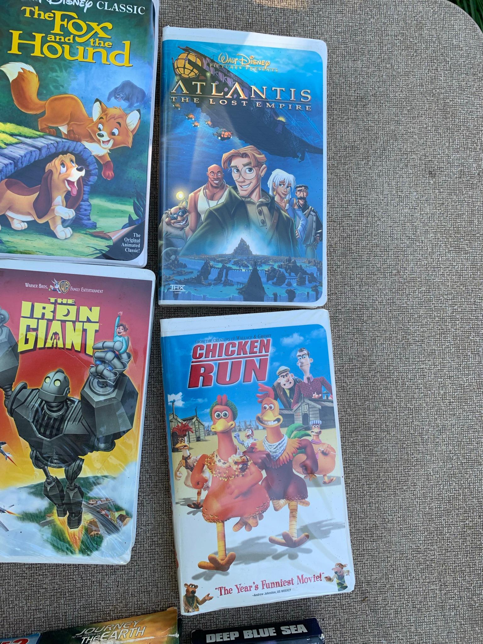 Group of VIntage VHS Tapes including Disney