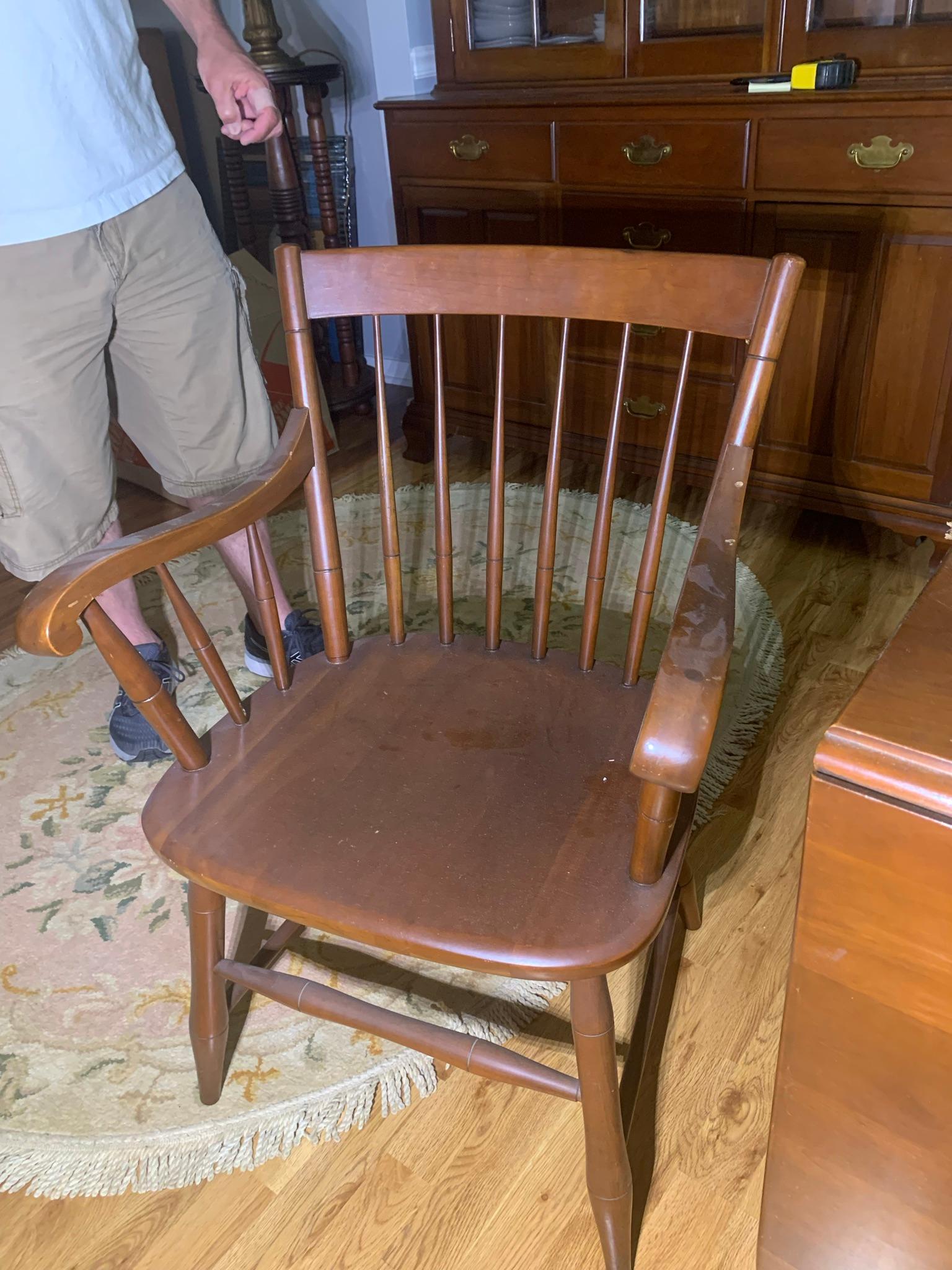 Gorgeous Willett Drop Leaf Table with Extra Leaf & 3 Chairs - Cherry Wood